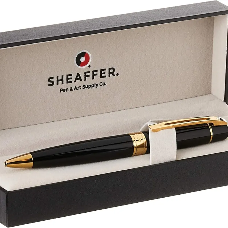 Caneta Sheaffer 300 – Preto Brilhante com Acabamento Dourado