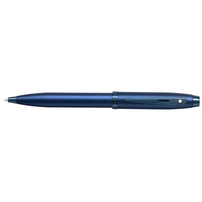Caneta Sheaffer 100 Esferográfica – Azul Cetim com Acabamento PVD Azul