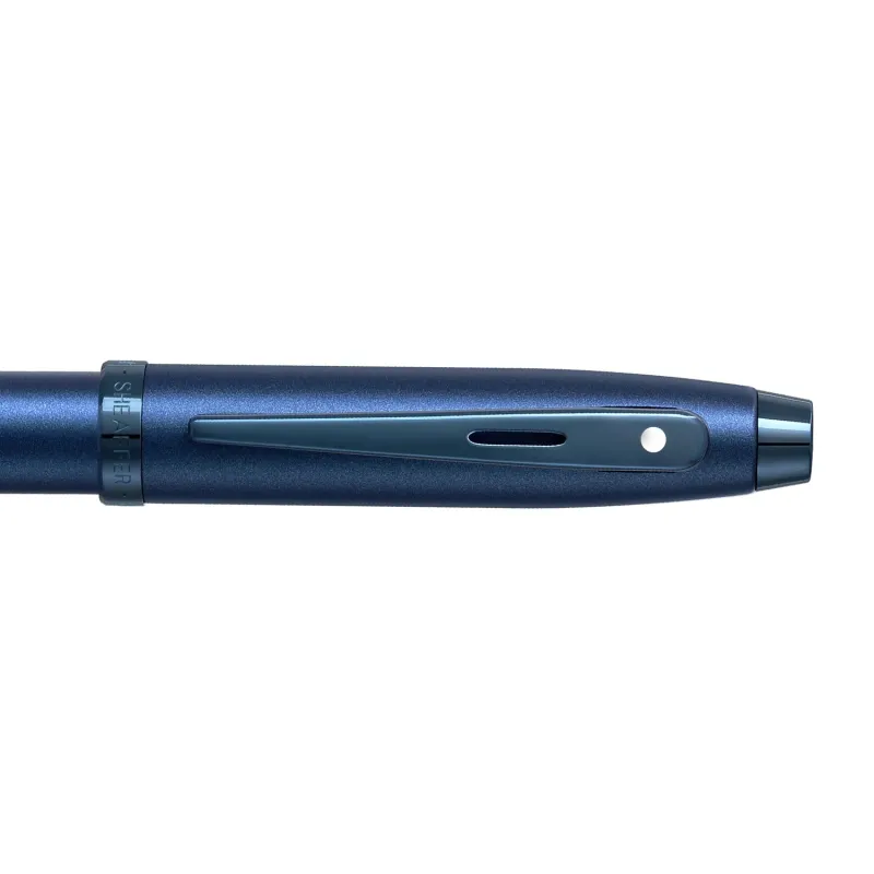 Caneta Sheaffer 100 Esferográfica – Azul Cetim com Acabamento PVD Azul