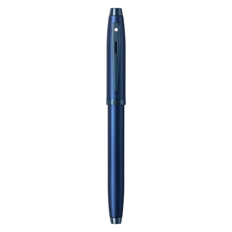 Caneta Sheaffer 100 Tinteiro – Azul Cetim com Acabamento PVD Azul