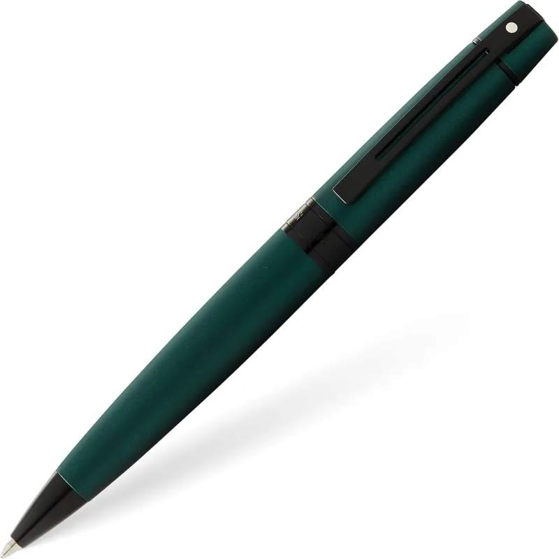 Caneta Sheaffer 300 Esferográfica – Verde Fosco com Acabamento Preto