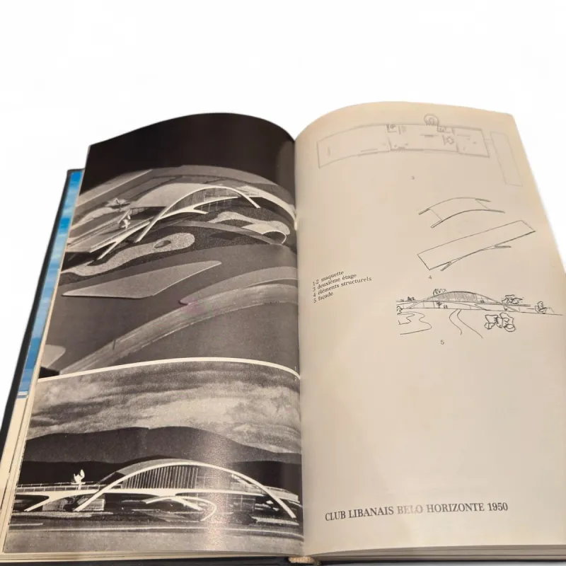 Livro Niemeyer — Luce Wilquin & André Delcourt (Éditions Alphabet, 1977) — Francês — Capa dura