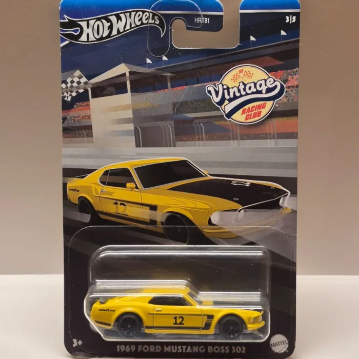 Hot Wheels – Vintage Racing Club 1969 Ford Mustang Boss 302 (3/5)