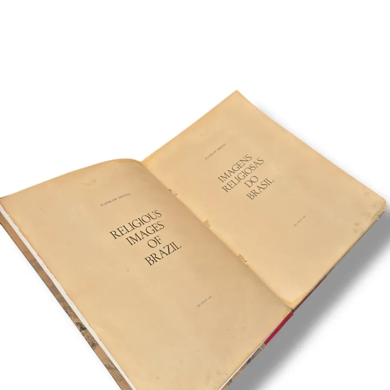 Livro Imagens Religiosas do Brasil — Stanislaw Herstal (Grafitec, 1956) — Edição numerada — Bilingue (português/inglês)