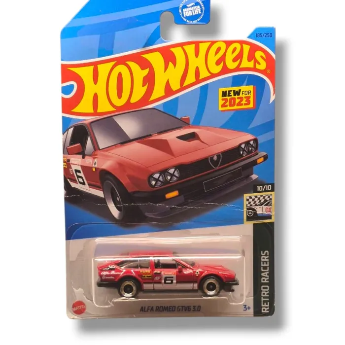 Hot Wheels – Retro Racers Alfa Romeo GTV6 Vermelho (10/10) — New for 2023 (185/250)