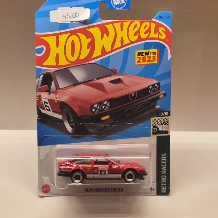 Hot Wheels – Retro Racers Alfa Romeo GTV6 Vermelho (10/10) — New for 2023 (185/250)