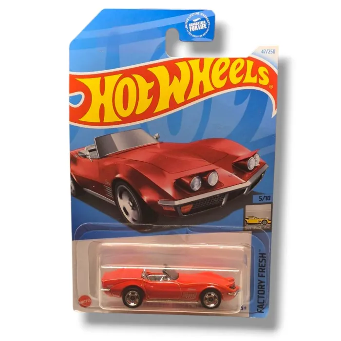 Hot Wheels — ’69 Corvette Convertible (Factory Fresh 5/10) — 47/250