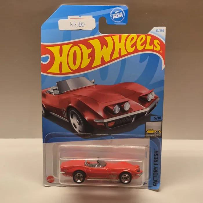 Hot Wheels — ’69 Corvette Convertible (Factory Fresh 5/10) — 47/250