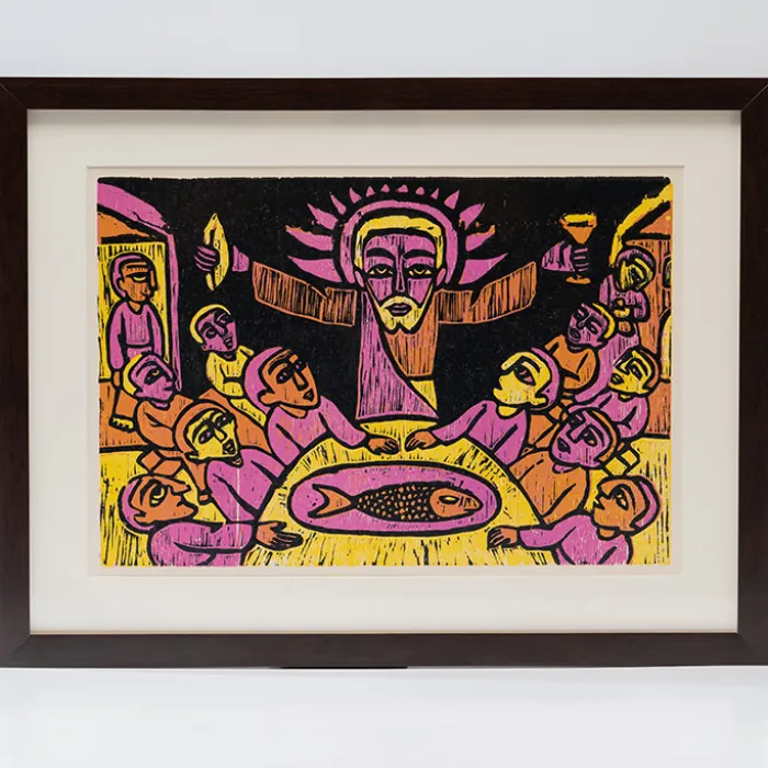 Gravura Raimundo de Oliveira — A Santa Ceia, 1966 — da série “Pequena Bíblia”