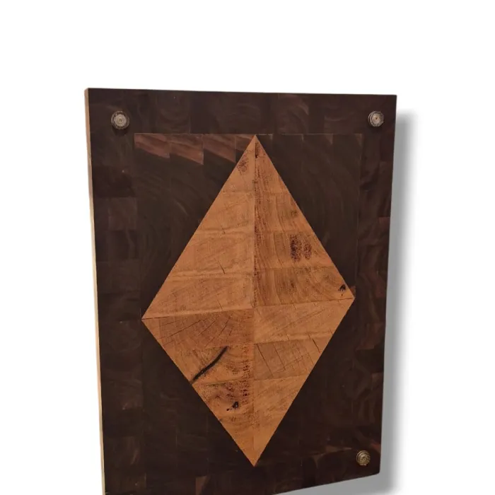 Tábua Bandeira do Brasil em Marchetaria (Marfim, Ipê-roxo e Roxinho) – 51×37 cm